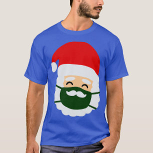 Camiseta Mustache Face Mask Santa Navidades
