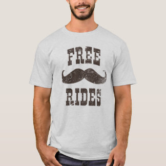 Camiseta Mustache Gratuito Vide Funny Vintage