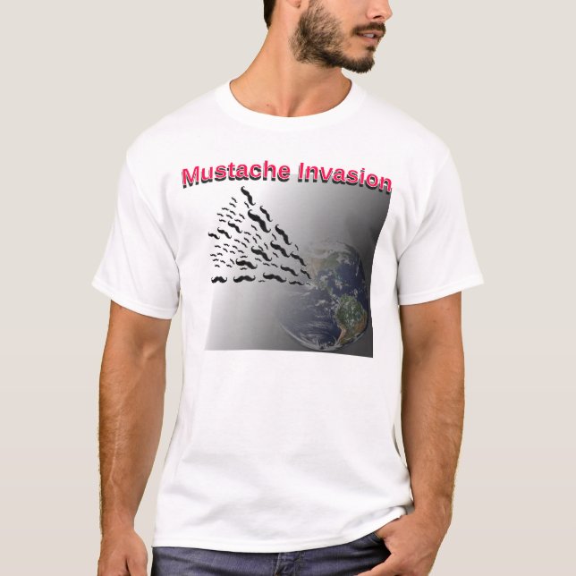 Camiseta Mustache Invasion T-Shirt (Anverso)
