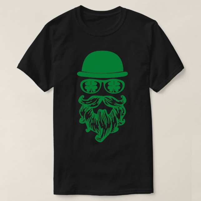 Camiseta Mustache Leprechauns St (Diseño del anverso)