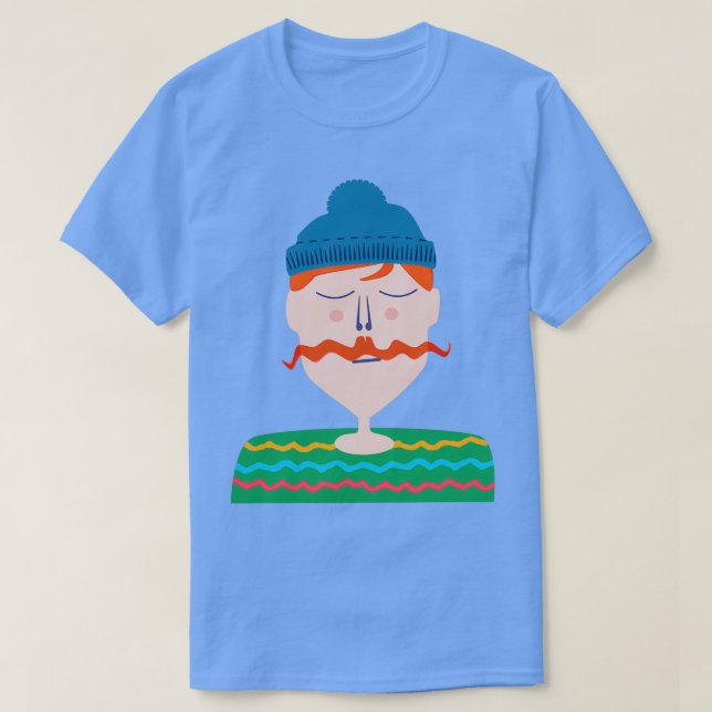 Camiseta Mustache Man (Diseño del anverso)