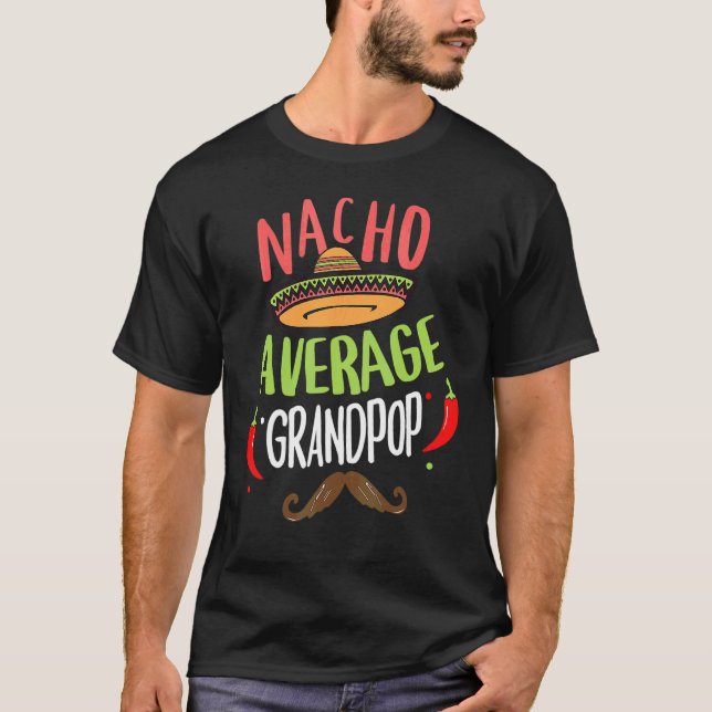 Camiseta Mustache mexicano de nacho medio (Anverso)