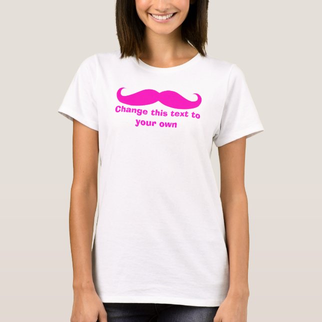 Camiseta Mustache Personalizar (Anverso)