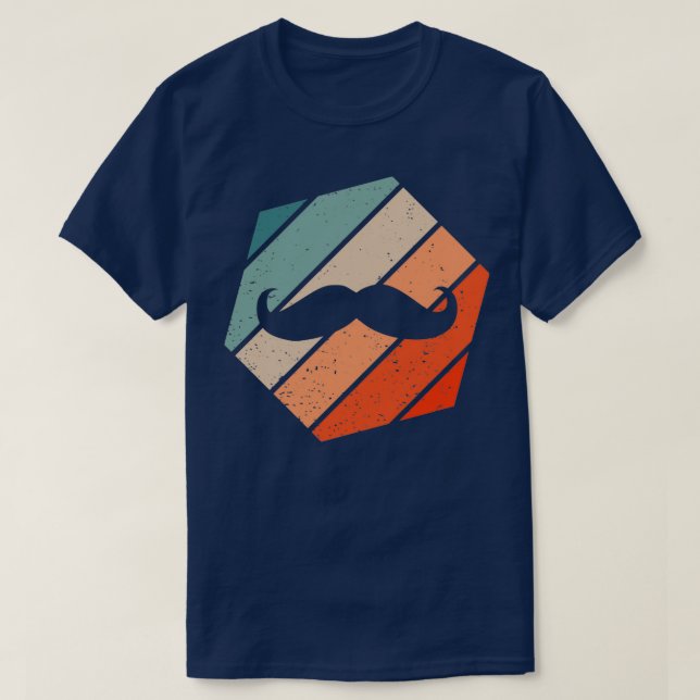 Camiseta Mustache Retro Style Vintage 23 (Diseño del anverso)