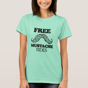 Camiseta MUSTACHE RIDES GRATUITA