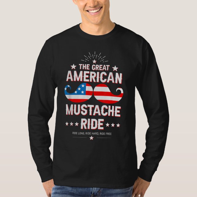 Camiseta Mustache Rides Presents (Anverso)