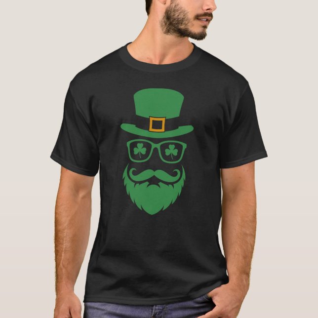 Camiseta Mustache St. Patrick's Day (Anverso)