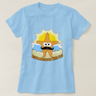 Camiseta Mustache Starfish Echinodermata
