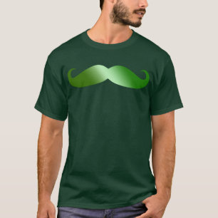 Camiseta Mustache verde