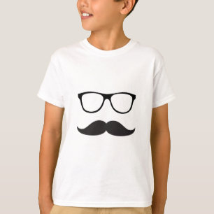 Camiseta Mustache y gafas