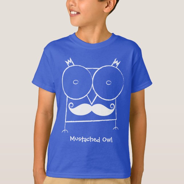 Camiseta Mustached personalizada de ComfortSoft® (Anverso)