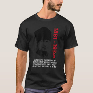 Camiseta Mustafa Kemal Ataturk padre de la bandera turca