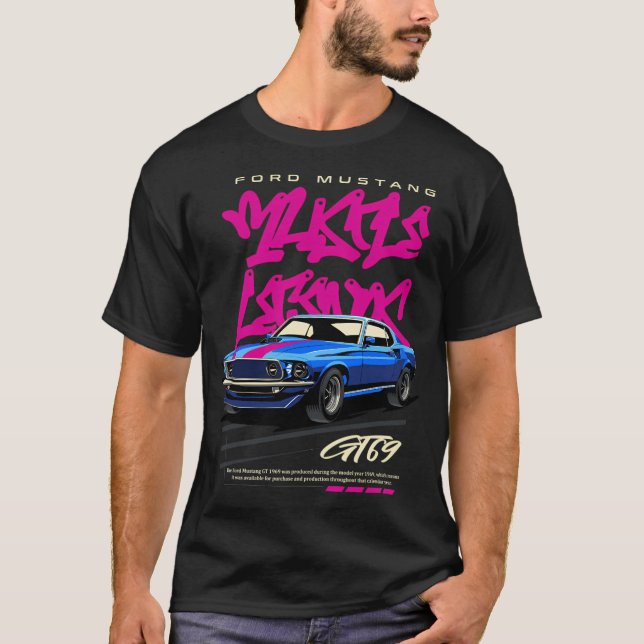 Camiseta Mustang 1969 Gt (Anverso)