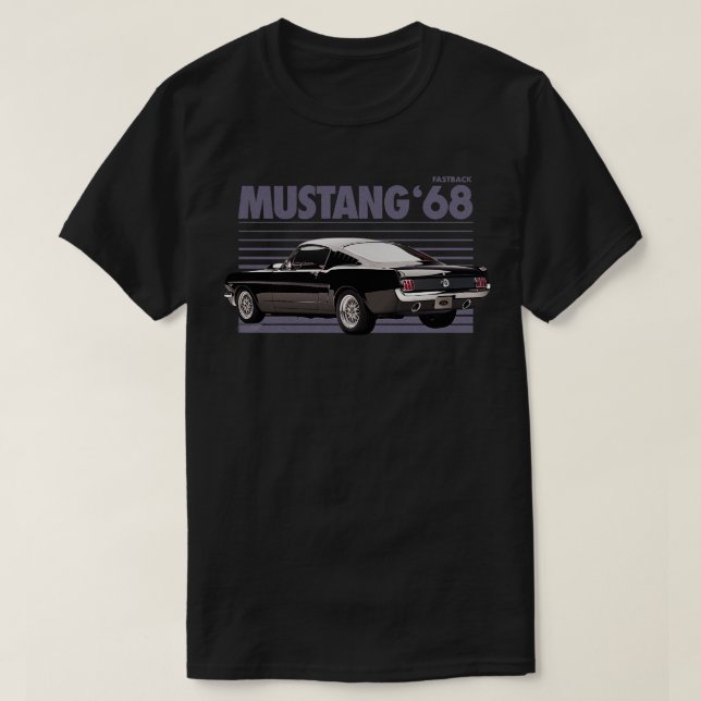 CAMISETA MUSTANG FASTBACK (Diseño del anverso)