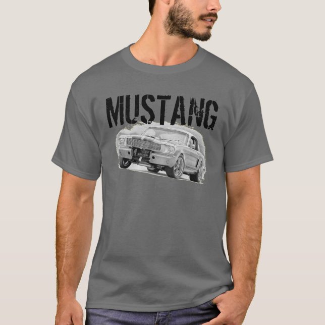 Camiseta Mustang Gray (Anverso)