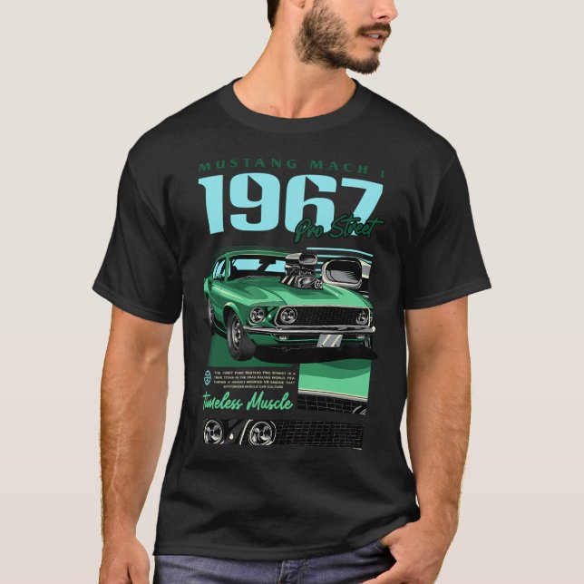 Camiseta Mustang Mach 1969 Pro Street (Anverso)