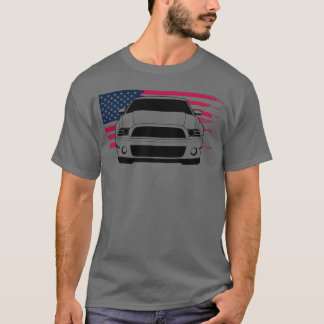 Camiseta Mustang Musclecar Generación 5 con bandera niño