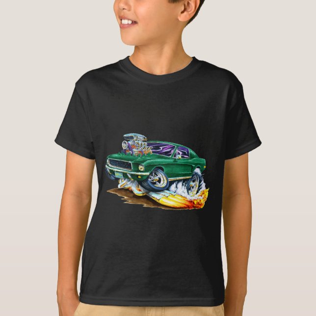 Camiseta Mustango de Bullitt con el motor grande (Anverso)