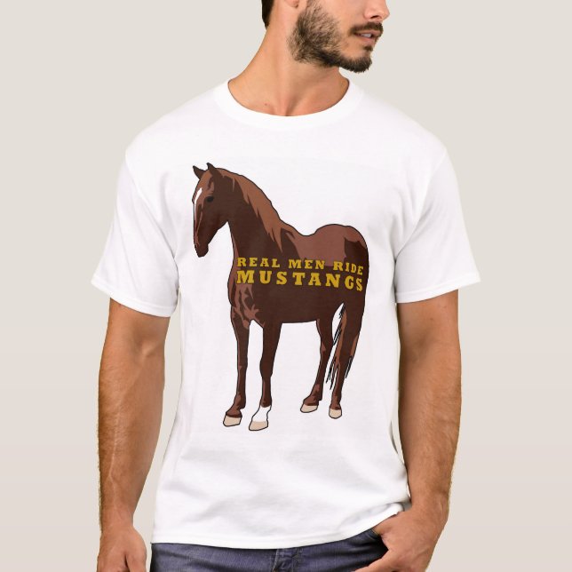 Camiseta Mustangos reales del paseo de los hombres (Anverso)