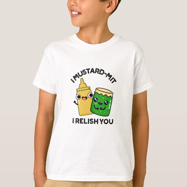 Camiseta Mustard-mit Te Retiro El Divertido Pun Acondiciona (Anverso)