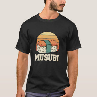 Camiseta Musubi Musubi Hawaiano Amanecer Retro Snack de Arr