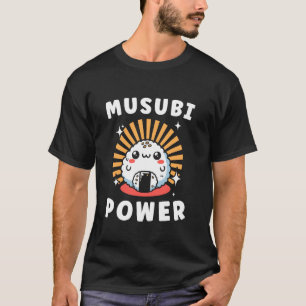 Camiseta Musubi Power Musubi Bolas de Arroz de Comida Hawái