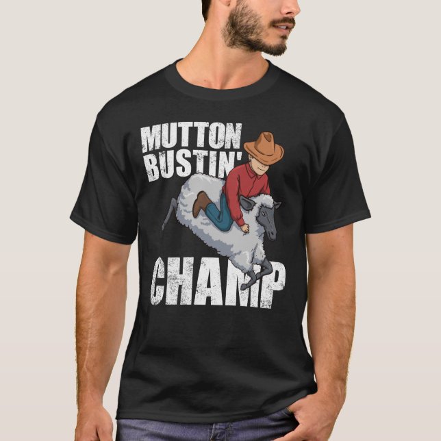 Camiseta Mutton Bustin' Champ Rodeo State Fair Kids (Anverso)
