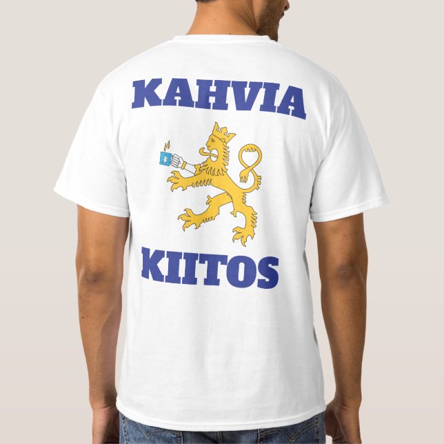 Camiseta Muumimuki del ja de Suomileijona, t-paita de los (Reverso)
