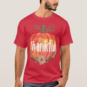 Camiseta Muy agradecida Caída Calabaza de otoño acción de g
