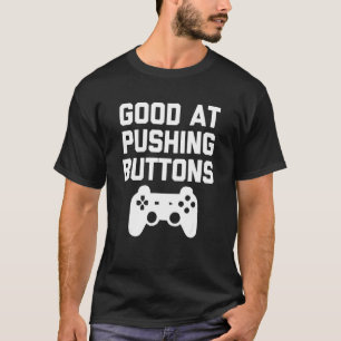 Camiseta Muy Bien En El Empujamiento De Botones Jaming De A