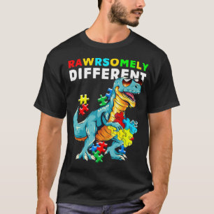 Camiseta muy diferente Dinosaurio Dino Autismo Aw
