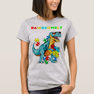 Camiseta muy diferente Dinosaurio Dino Autismo Aw