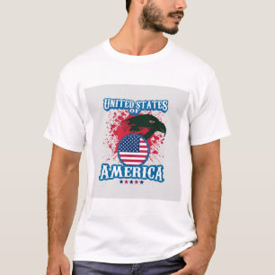 Camiseta Muy divertido Estados Unidos Eagle T-Shirt