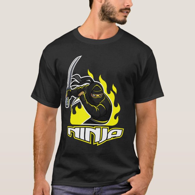 Camiseta Muy divertido NINJA (Anverso)
