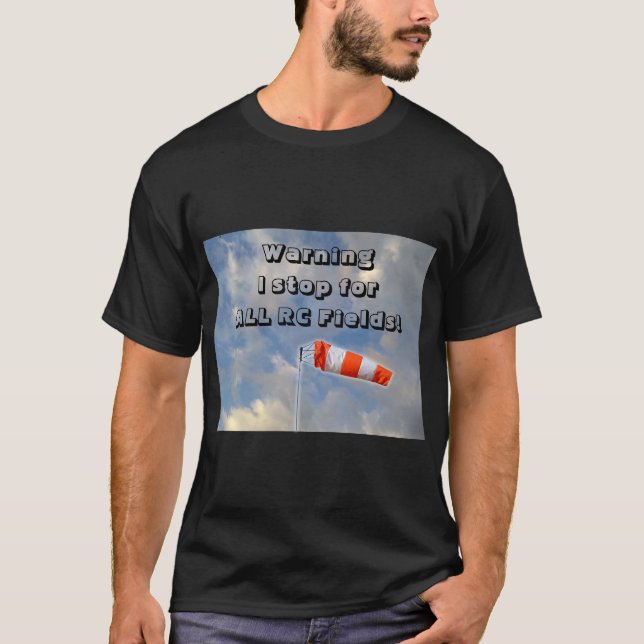 Camiseta Muy divertido paro para todos los campos de vuelo  (Anverso)