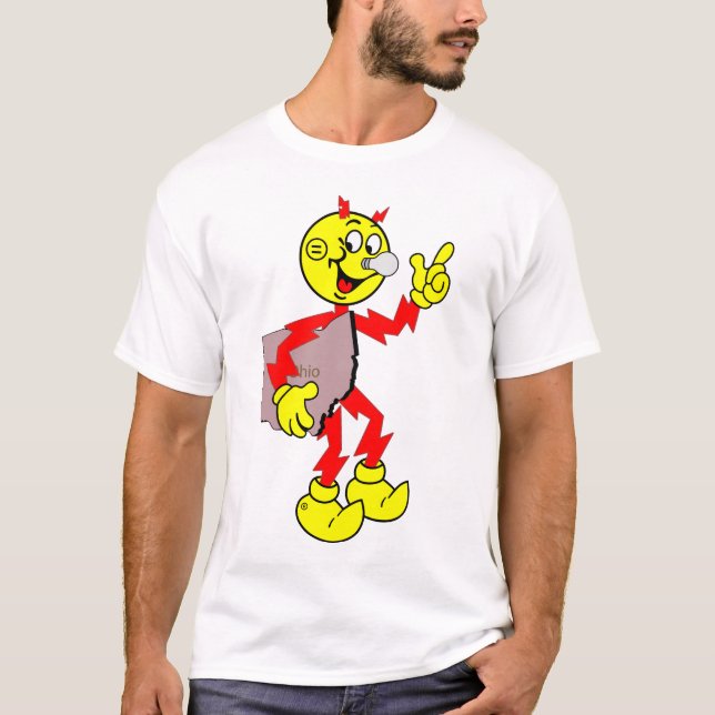 Camiseta Muy divertido Reddy Kilowatt Ohio T-Shirt (Anverso)