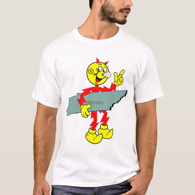 Camiseta Muy divertido Reddy Kilowatt Tennessee T-Shirt (Anverso)
