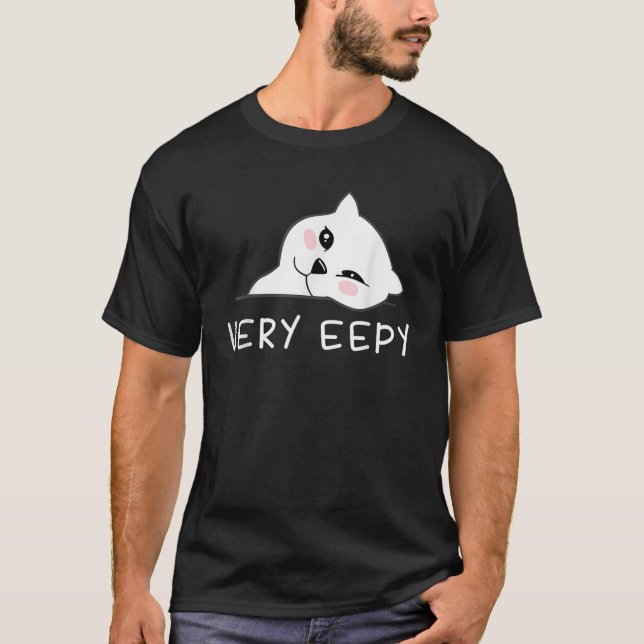 Camiseta Muy Eepsia Gato Gracioso Gato Mamá Papá Kawaii (Anverso)