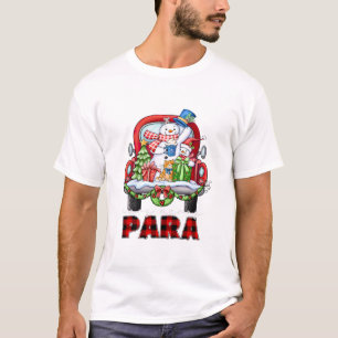 Camiseta Muy Feliz Paraprofesional Navidad Xmas Snowman