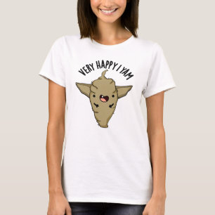 Camiseta Muy Feliz Soy Ñame Chistoso Chiste de Verdura 