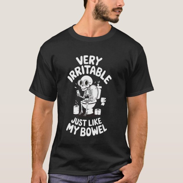 Camiseta Muy Irritable Igual que Mi Intestino  2 (Anverso)