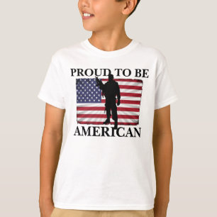 Camiseta Muy Patriota Orgulloso de ser Americano Bandera Am