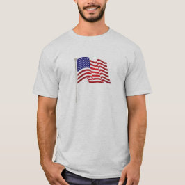 Camiseta Muy patriótica estampa de bandera y,...nosotros so