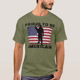 Camiseta Muy Patriótico Orgulloso de ser Americano Bandera 