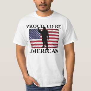 Camiseta Muy Patriótico Orgulloso de ser Americano Bandera 