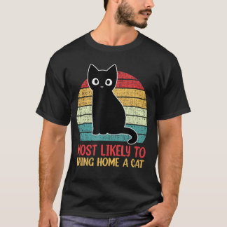 Camiseta Muy Probablemente Traiga A Casa Un Gato Retro Dive