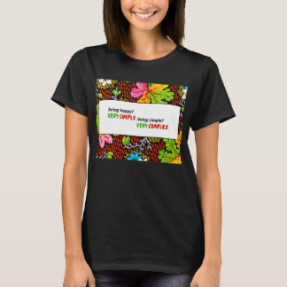 Camiseta Muy Simple, Muy Complejo - Floral Artística