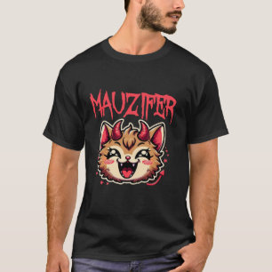 Camiseta Muzifer Cat Kitten Lucifer Devil Little Devil Luci