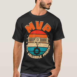 Camiseta Mvp Impresora Más Valiosa Hombres Divertidos Impre