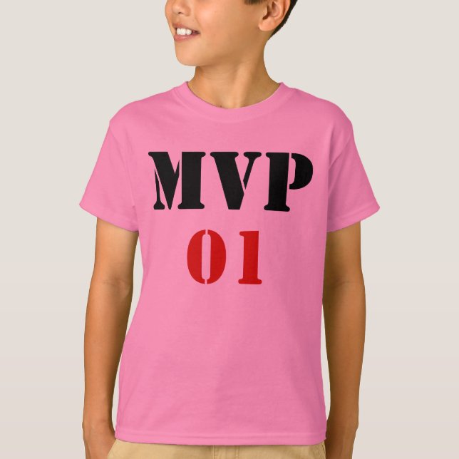 Camiseta MVP personalizada con el nombre en la par (Anverso)